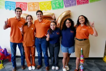 Students at an RGV Familia event